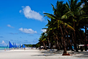 Filipíny - pláž Boracay