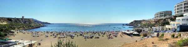 Malta - panorama Zlatého zálivu